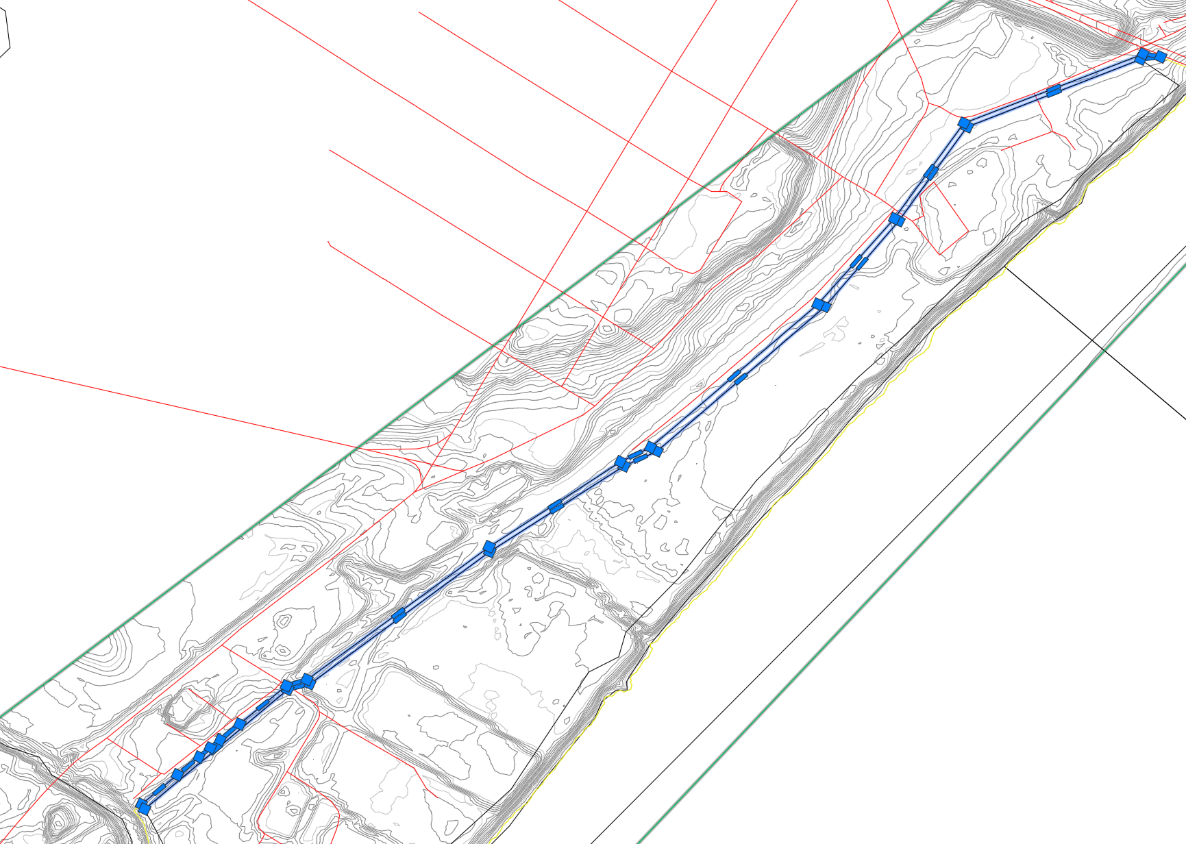 Grading Pad Zone Boundary