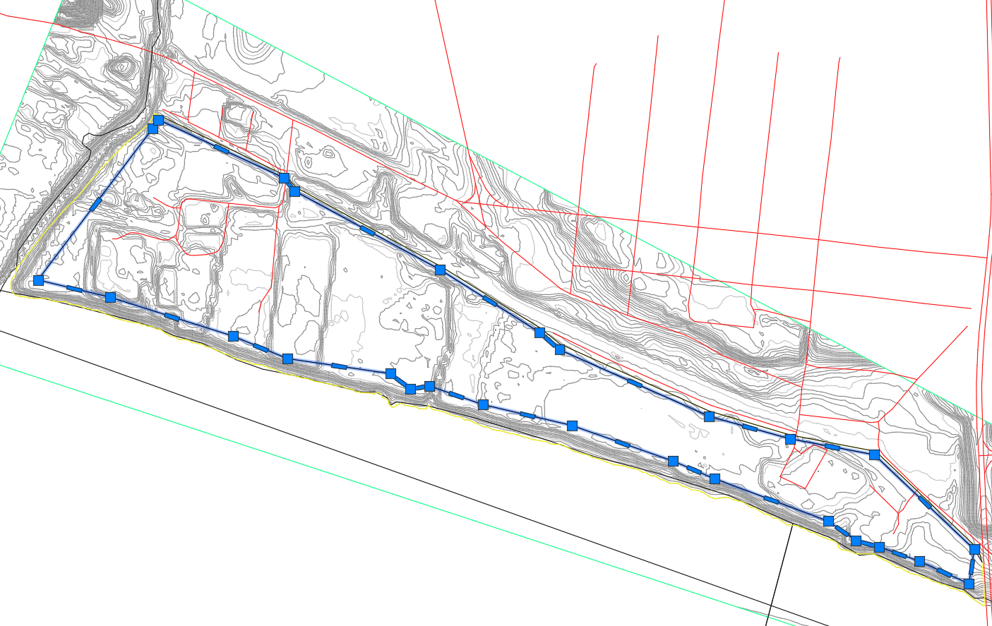 Grading Pad Zone Boundary