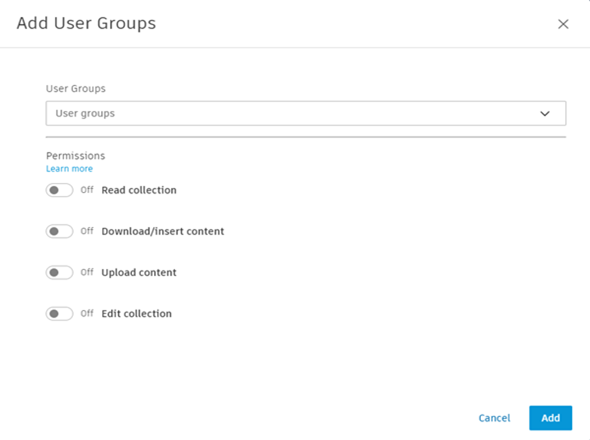 Add user groups