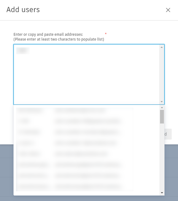Select users