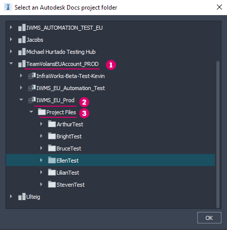 select project folder