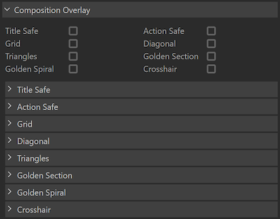 Display Composition IPR Display Settings
