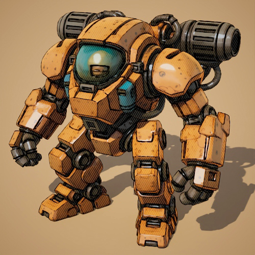 Line shader mech beauty
