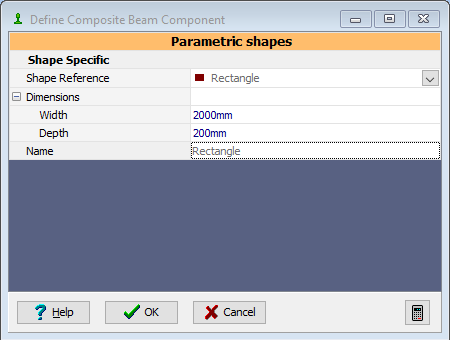 Define Composite Beam Component