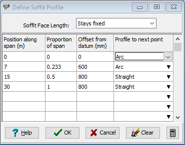 Define Soffit Profile