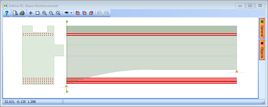 Define RC Beam Reinforcement