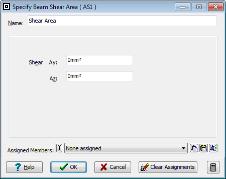 Help | Modify Beam Shear Area | Autodesk