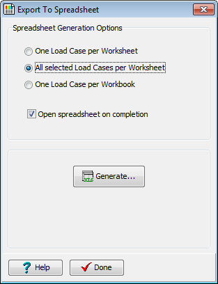 Help | Export To Spreadsheet | Autodesk