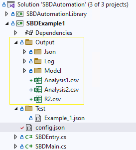 Output files