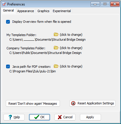 Preferences Form