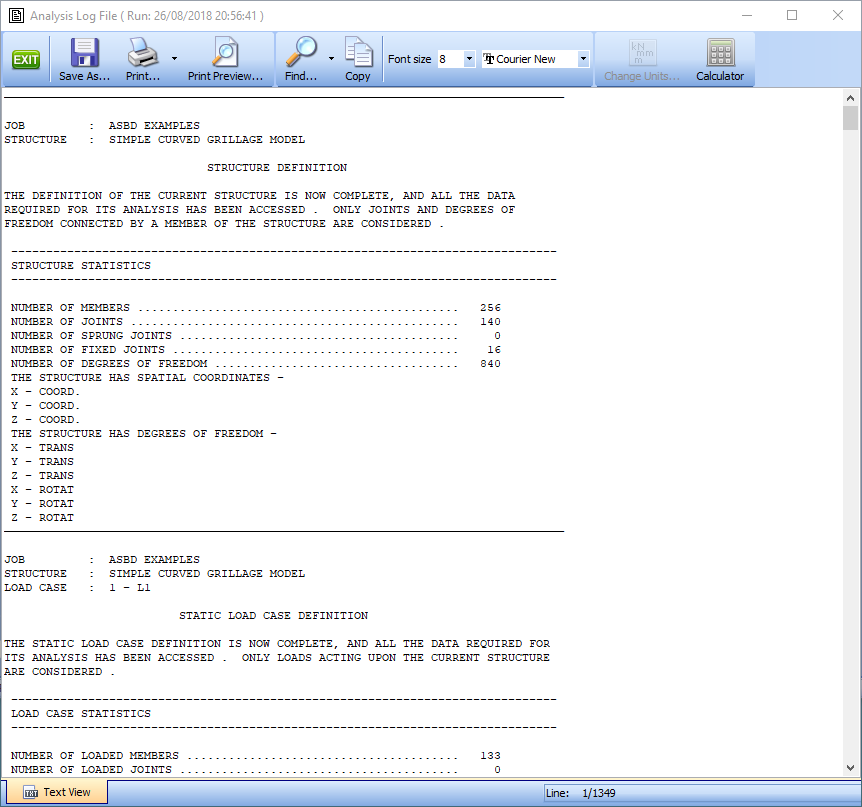 Analysis Log File