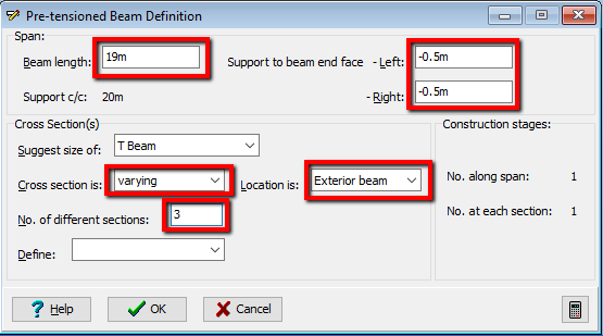 Pre-tensioned Beam Definition