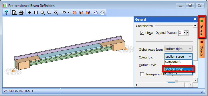 Pre-tensioned Beam Definition