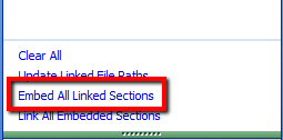 Embed All Linked Sections