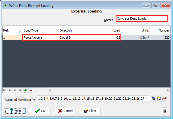 Define Finite Element Loading