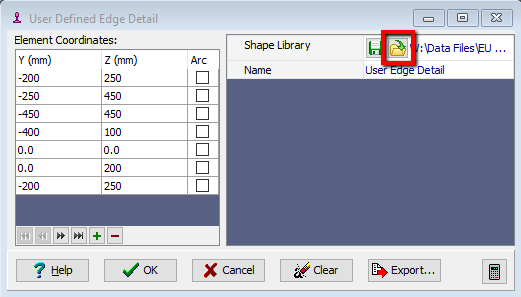 User Defined Beam Component