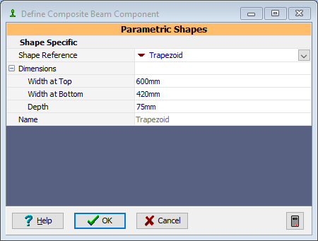 Define Composite Beam Component