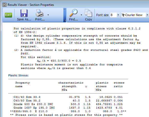 Section Properties