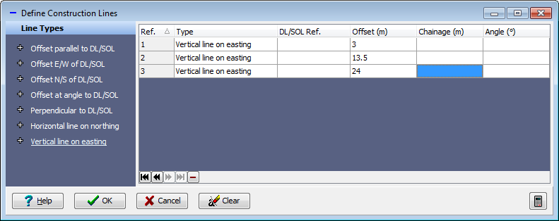 Define Construction Lines