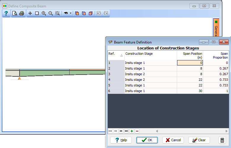 Beam Feature Definition