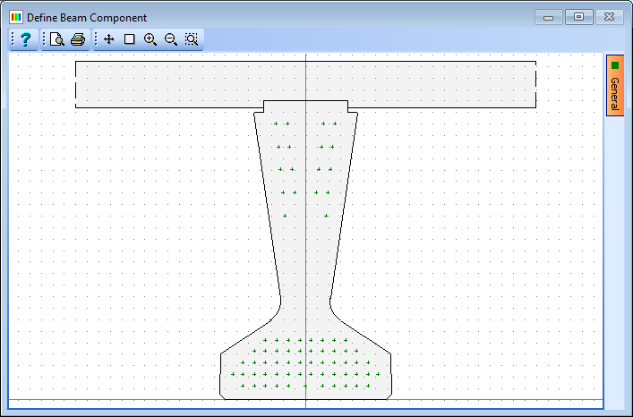 Pre-tensioned Beam Section Definition