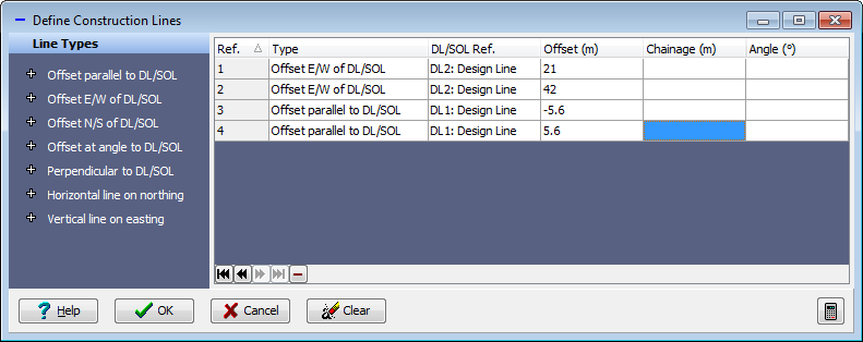 Define Construction Lines