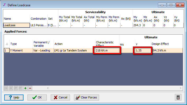 ULS Capacities