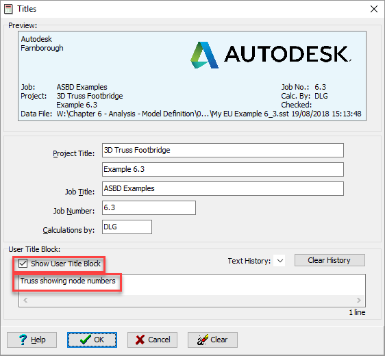 Show User Title Block
