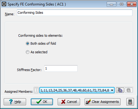 Specify FE Conforming Sides