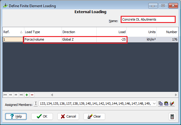Define Finite Element Loading