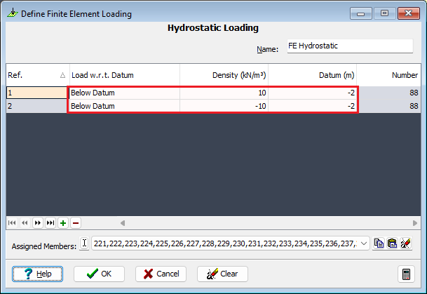 Hydrostatic Loading