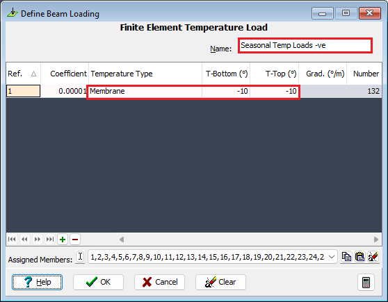 Finite Element Temperature Load