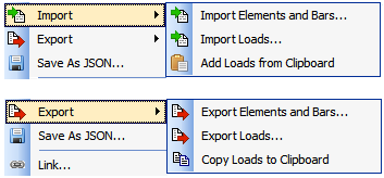 Imoort Export Loads