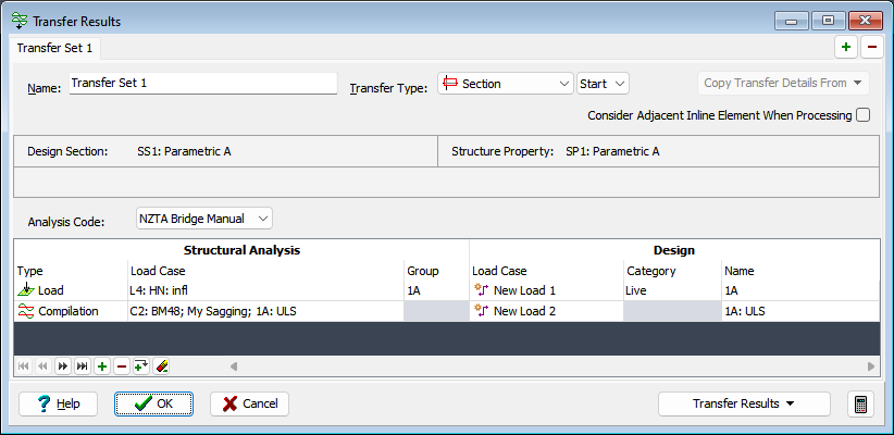Transfer to Design Section