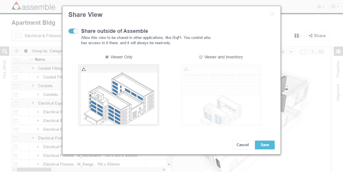 Assemble Help iSqFt Integration Autodesk