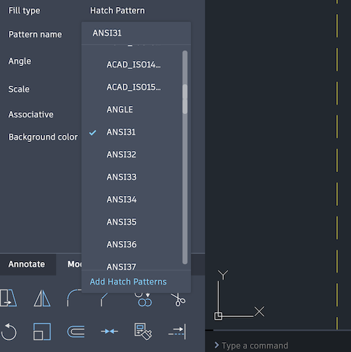 AutoCAD web application Help | Upload Hatch Patterns | Autodesk