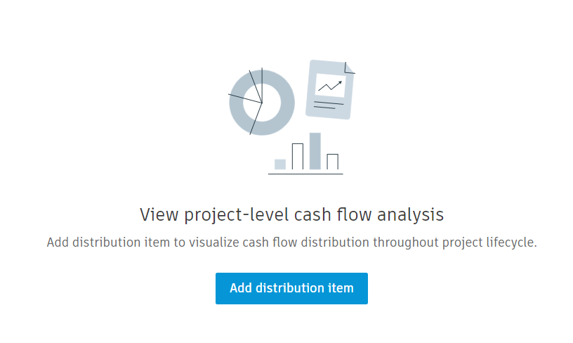 Add distribution item button