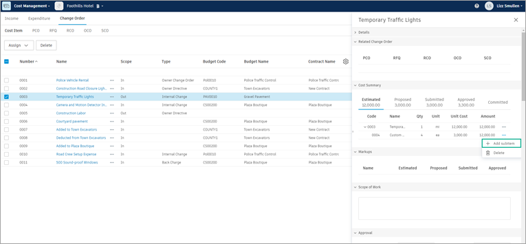 Cost Items | BIM 360 | Autodesk Knowledge Network