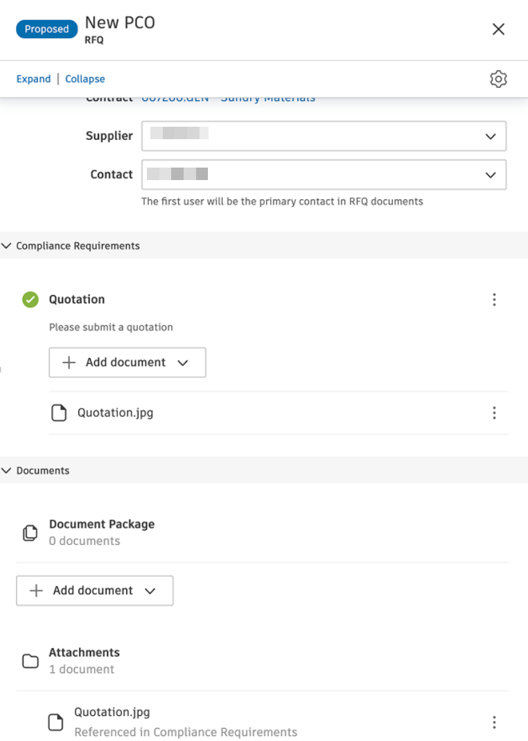 Email reply example showing quotation attachment