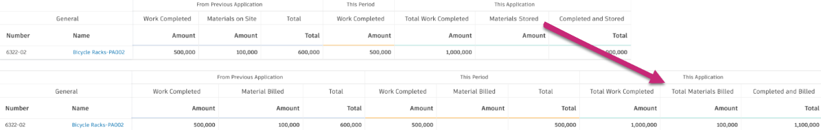 Materials billed