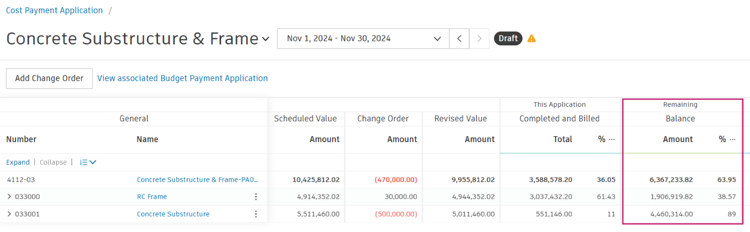 No overbilling items displayed