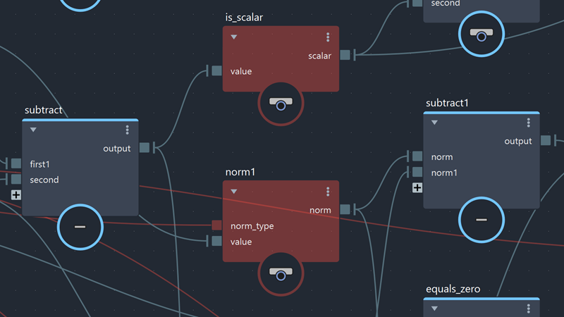 A graph with unknown nodes