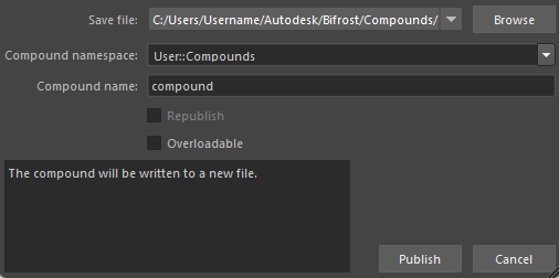 Compound File Format Publish compounds