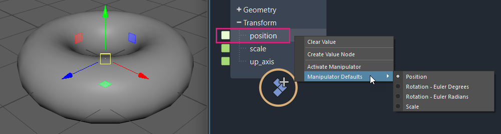 Activate a manipulator