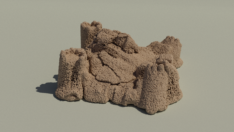 Result of controlling simulation properties with a field
