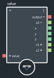 Matrix value node