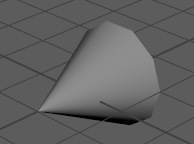 A cone on the stage
