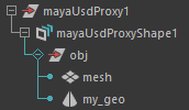 Both prims share a transform