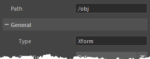 Default prim parameters