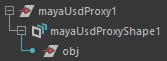 The new transform in the Maya's Outliner